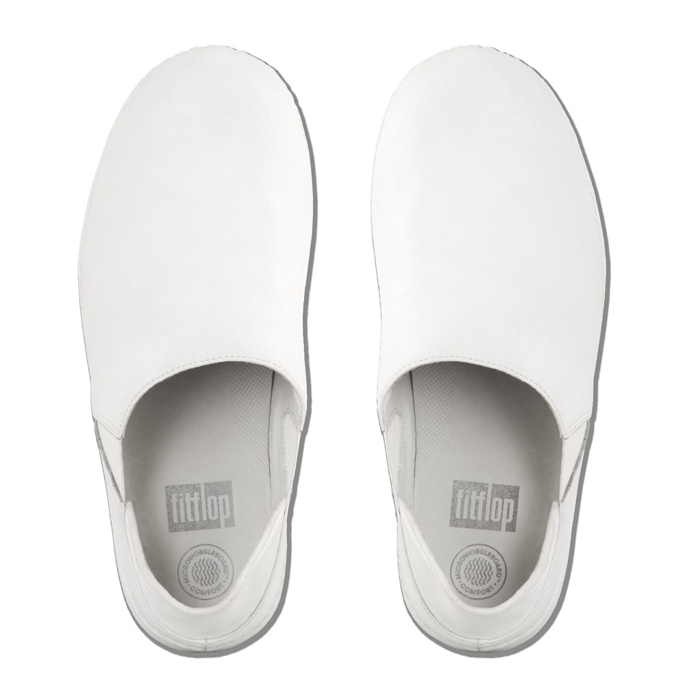 Fitflop Womens Loafers White - Superloafer Leather - 61TRJZFBG